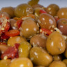 Aceitunas Negras Rayadas Aliñadas 550g