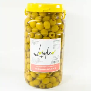 Aceitunas manzanillas verdes deshuesadas sabor anchoas