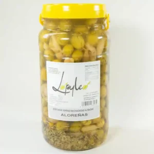 Aceitunas verdes machacadas naturales