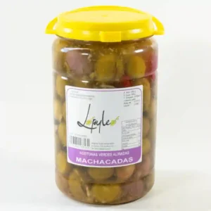 Aceitunas gordales verdes machacadas