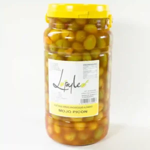 Aceitunas verdes machacadas mojo picón