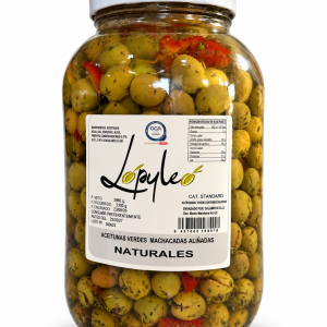 Aceitunas verdes machacadas naturales - Galón 2,2 · 2.300 g escurridos
