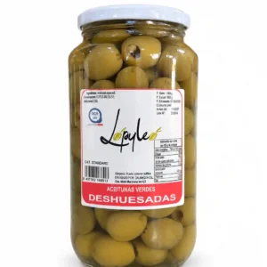 Aceitunas manzanillas verdes deshuesadas sabor anchoas