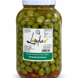 Aceitunas verdes machacadas tradicional - Galón 2,2 · 2.300 g escurridos