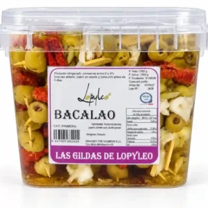 Gilda Bacalao con tomate seco